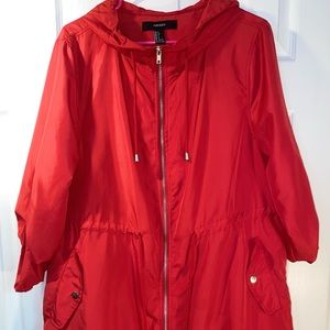Women’s Red Rain Coat